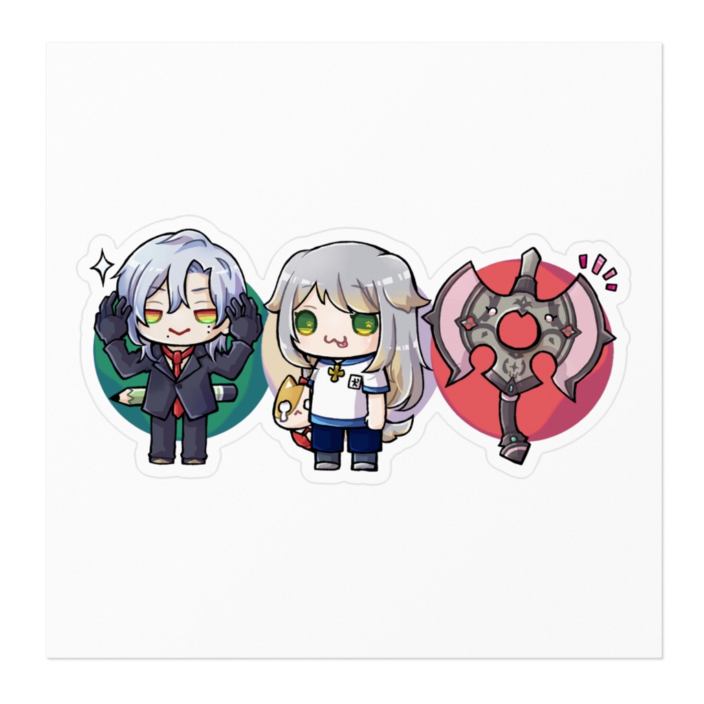 さんしょく団のステッカー