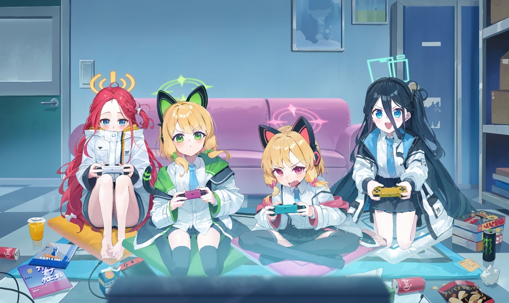 キャラクタープレイマットセレクション ブルーアーカイブ『ゲーム開発部』2