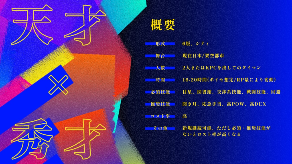 【CoCシナリオ】街談パラドクス SPLL:E194455