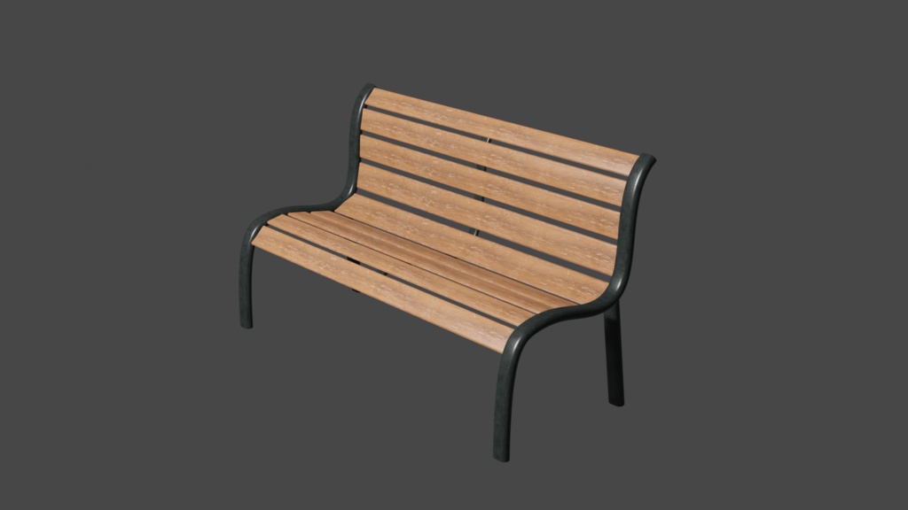 【Free DL】park bench_1