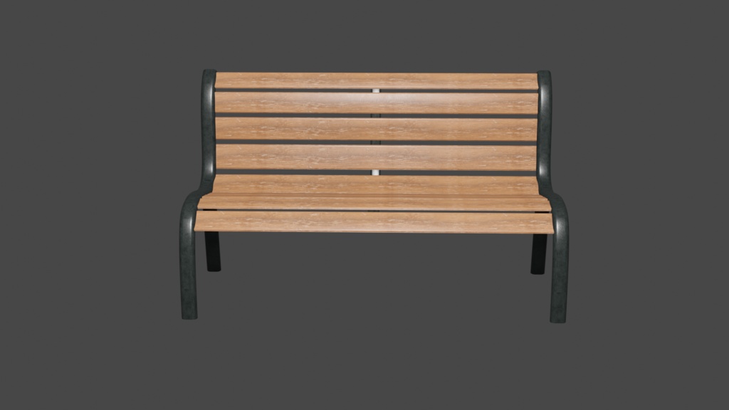 【Free DL】park bench_1