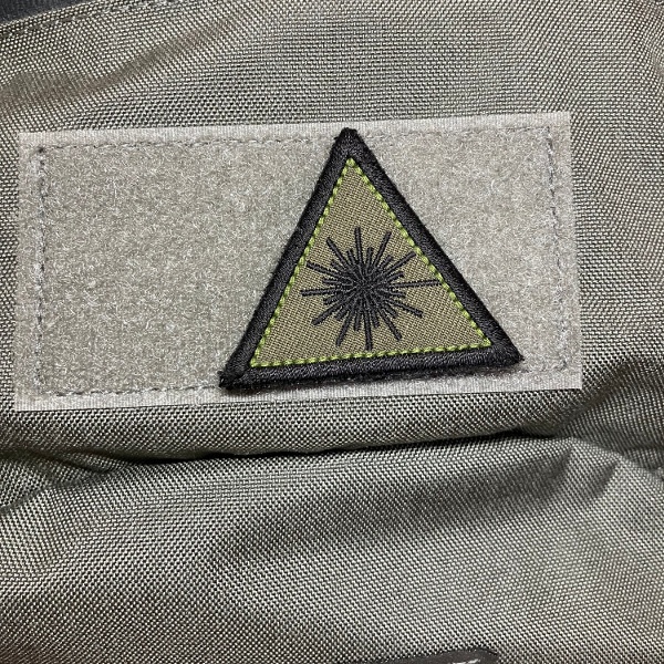 レーザー警告ワッペン