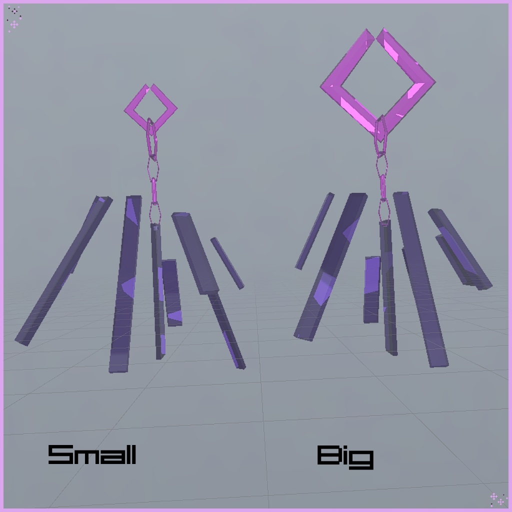 【3Dモデル】イヤーアクセ Abystraxt_01