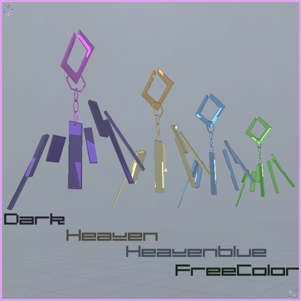 【3Dモデル】イヤーアクセ Abystraxt_01