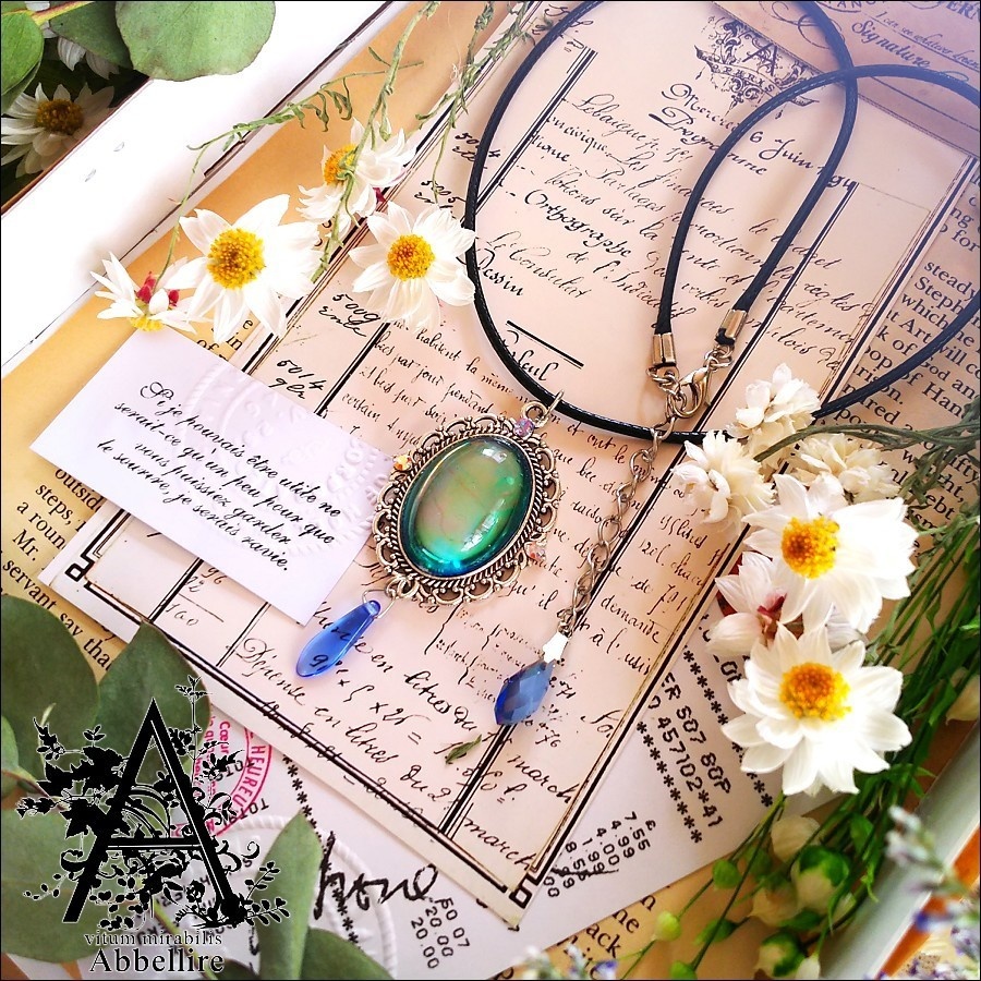 ロングレースタッセル&ネックレス(コードネックレス)-ホワイト-