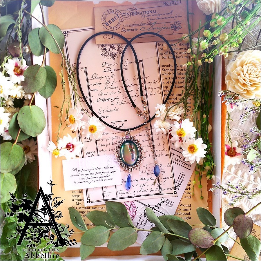 ロングレースタッセル&ネックレス(コードネックレス)-ホワイト-