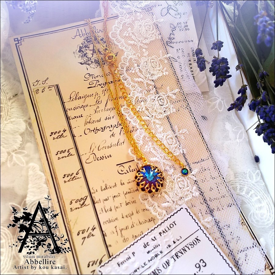 ロングレースタッセル&ネックレス(バーガンディディライト)-ホワイト-