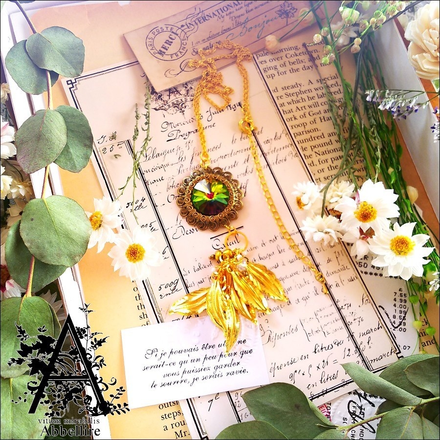 ロングレースタッセル&ネックレス-ホワイト-