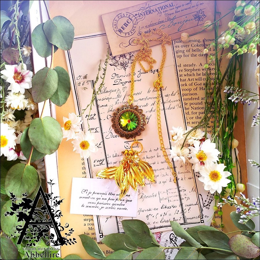 ロングレースタッセル&ネックレス-ホワイト-