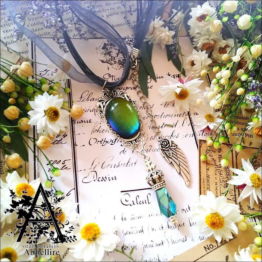 幻想色のle cadeau(ブルーブラックチョーカー)-Vintage-