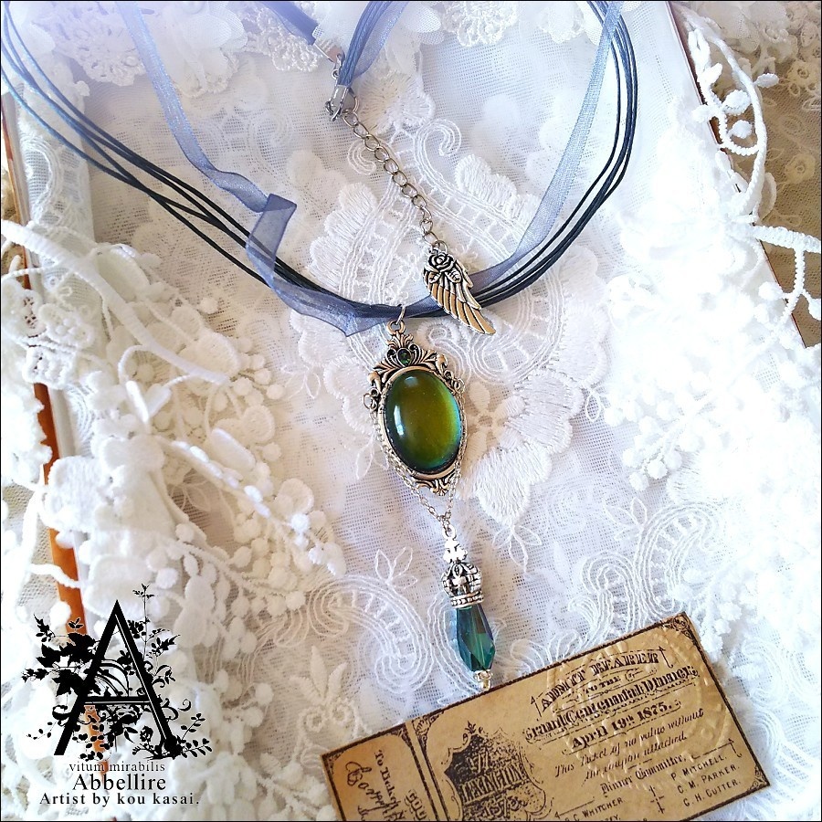 幻想色のle cadeau(ブルーブラックチョーカー)-Vintage-