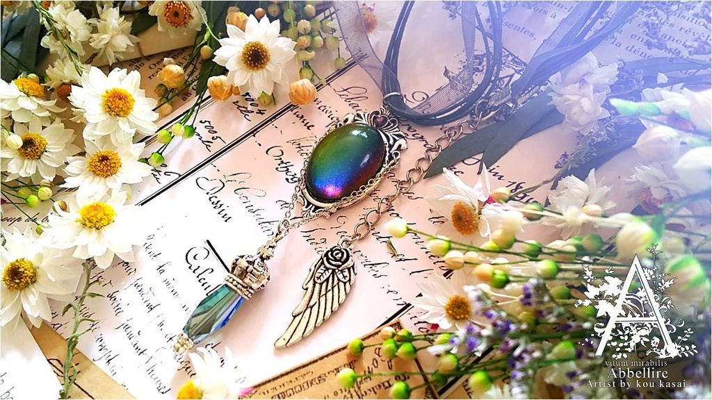 幻想色のle cadeau(ブルーブラックチョーカー)-Vintage-