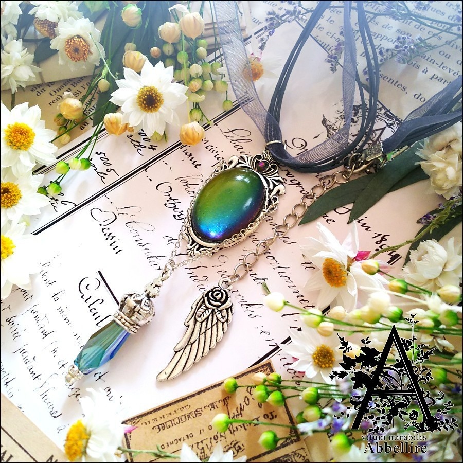 幻想色のle cadeau(ブルーブラックチョーカー)-Vintage-