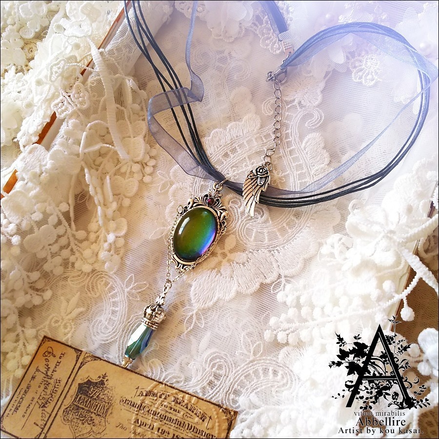 幻想色のle cadeau(ブルーブラックチョーカー)-Vintage-