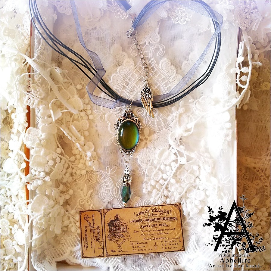 幻想色のle cadeau(ブルーブラックチョーカー)-Vintage-