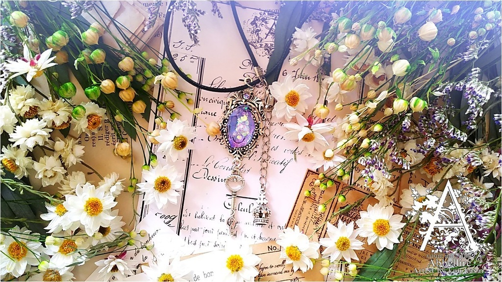 神秘の夜の鉱石ネックレス(ミスティックパープル)