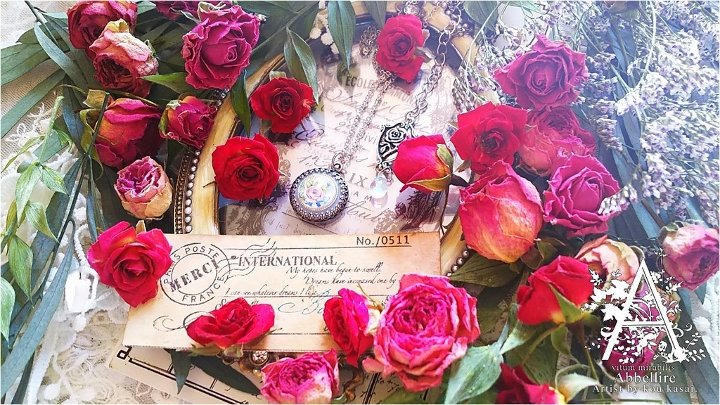 優美な薔薇のネックレス(シルバー)-Vintage-