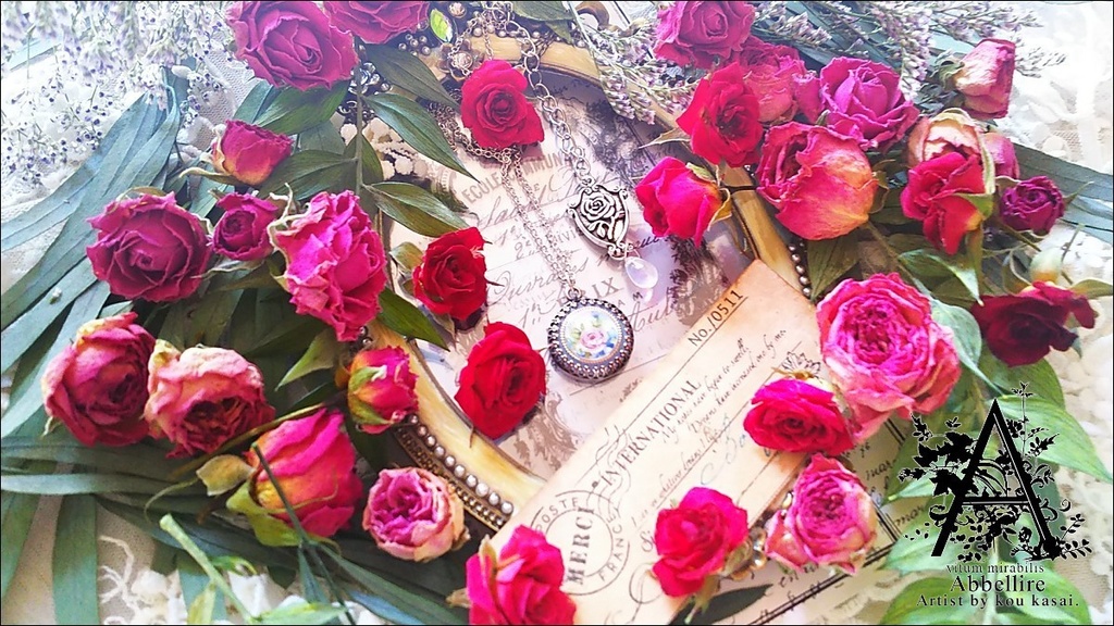 優美な薔薇のネックレス(シルバー)-Vintage-