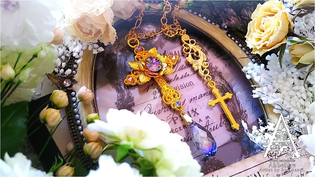 金の薔薇のCroix(Vitrail light)