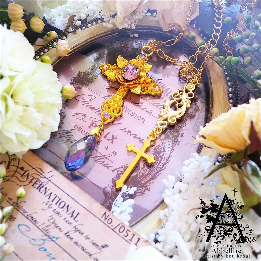 金の薔薇のCroix(Vitrail light)