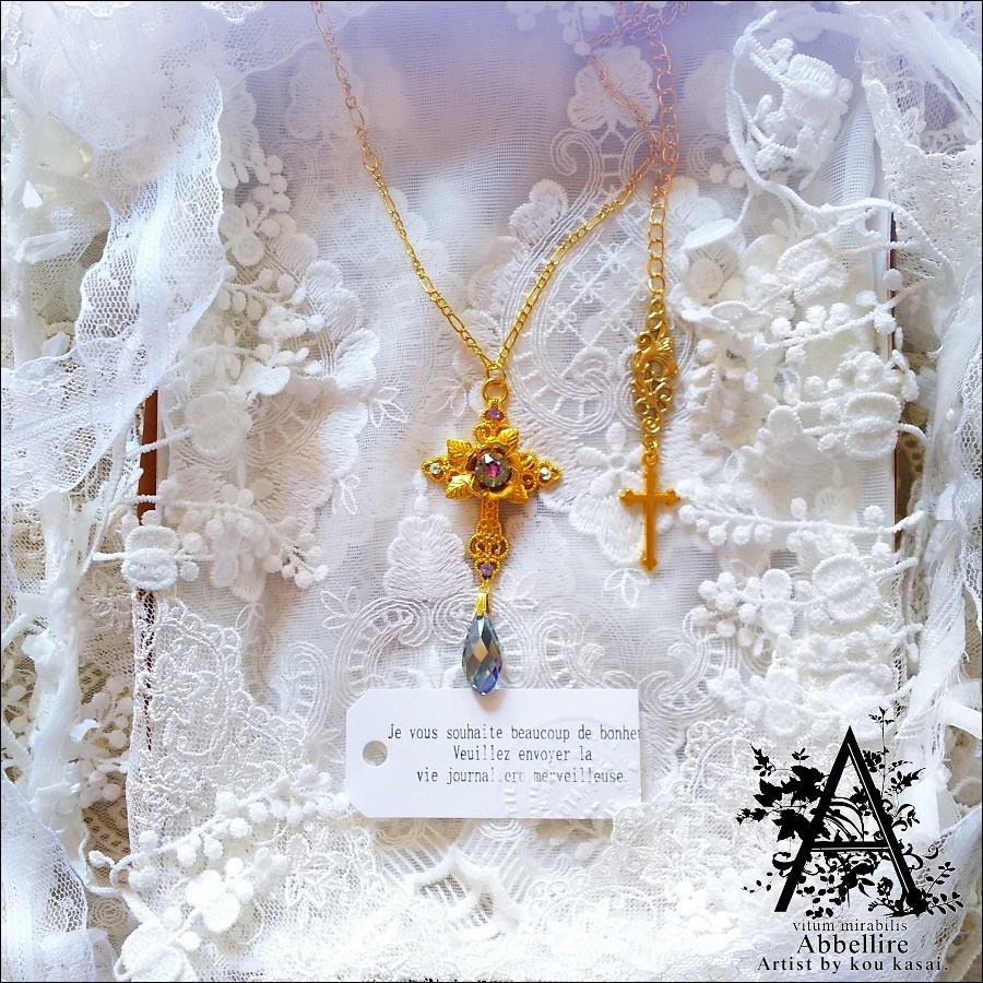 金の薔薇のCroix(Vitrail light)