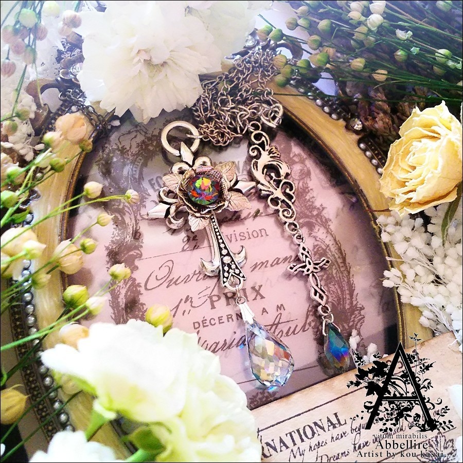 銀の薔薇のCroix(Vitrail Medium)