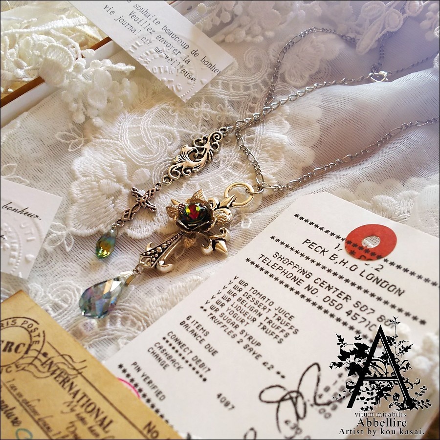 銀の薔薇のCroix(Vitrail Medium)