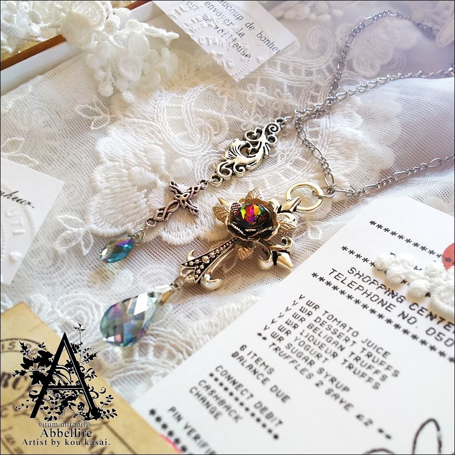 銀の薔薇のCroix(Vitrail Medium)