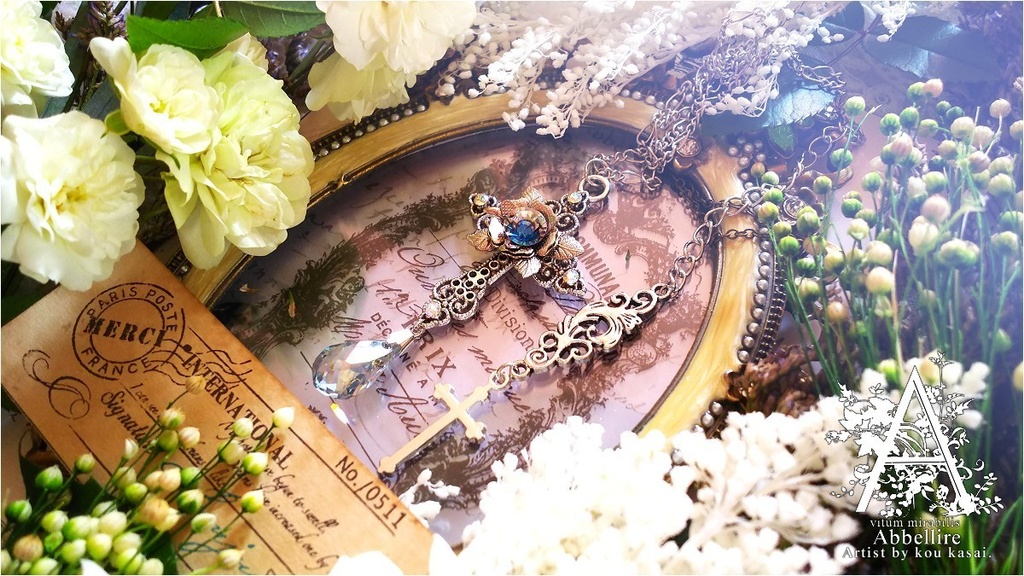 銀の薔薇のCroix(Romance en Bleu)