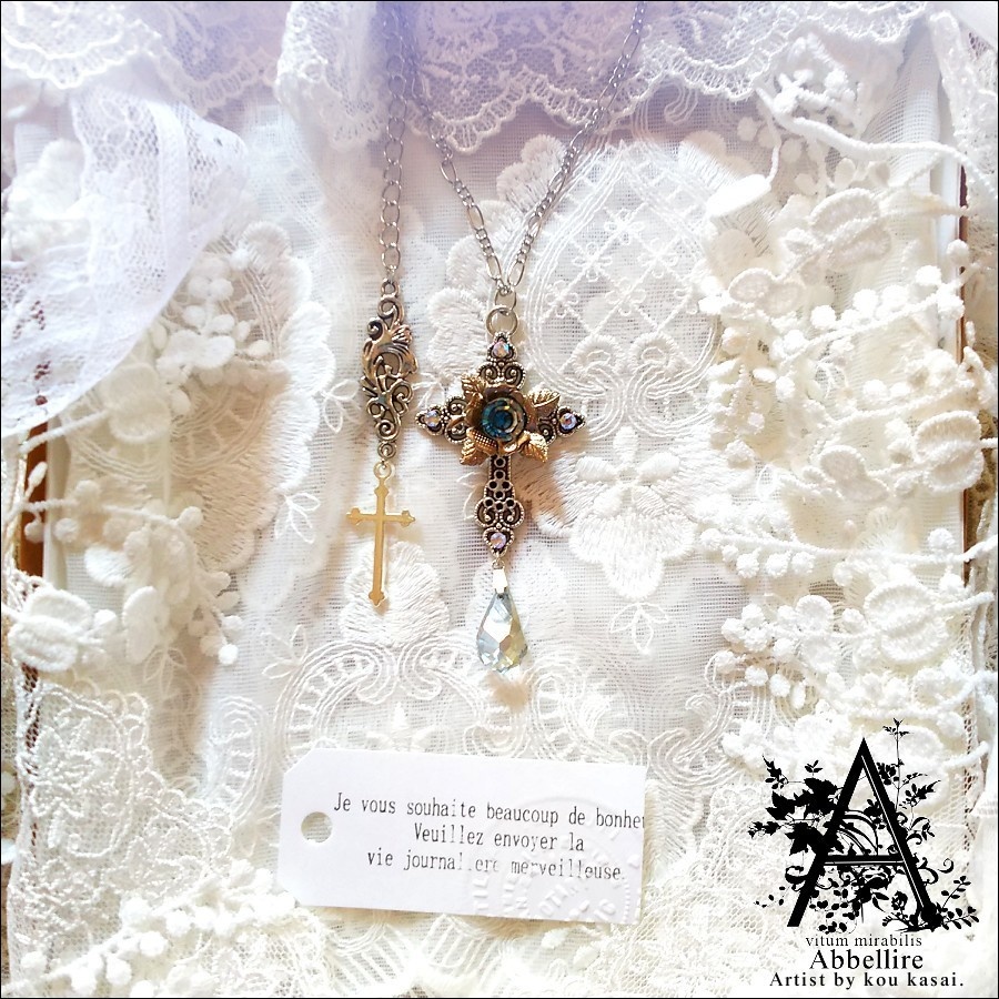 銀の薔薇のCroix(Romance en Bleu)