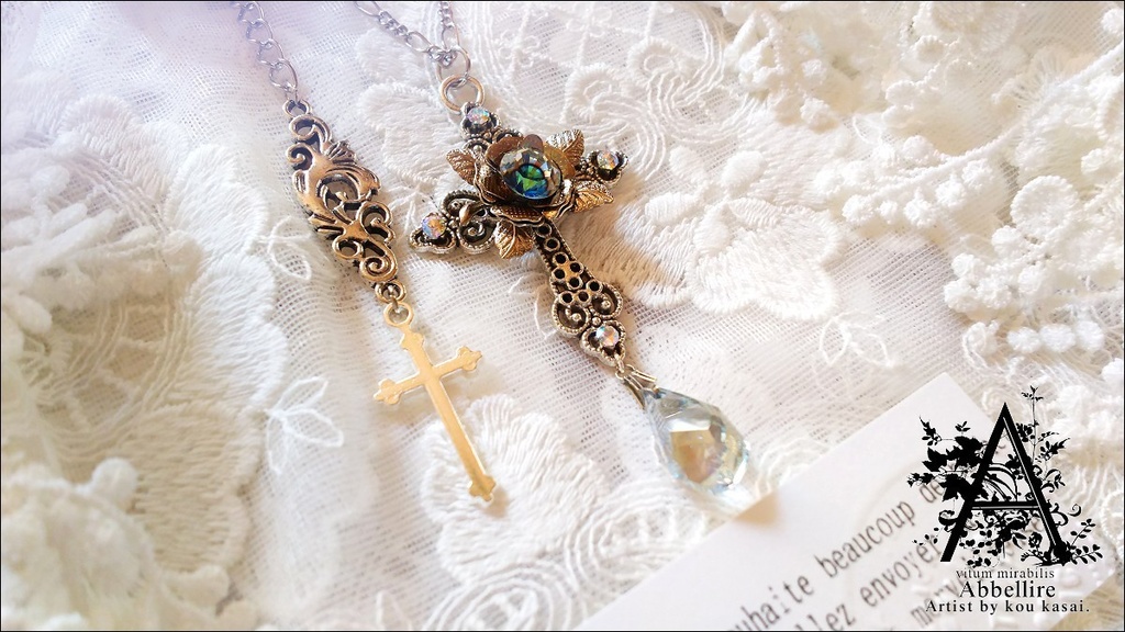 銀の薔薇のCroix(Romance en Bleu)