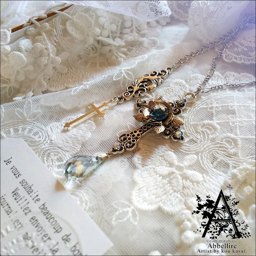 銀の薔薇のCroix(Romance en Bleu)