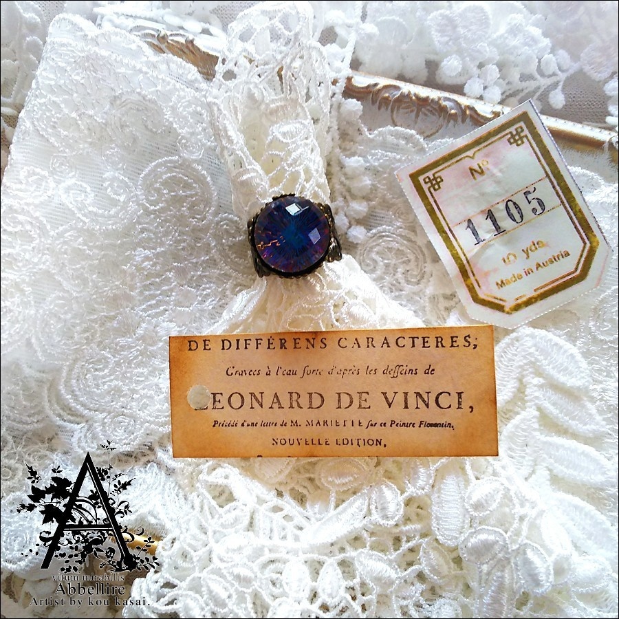 *ヘリオトロープのヴィンテージリング-金古美-*