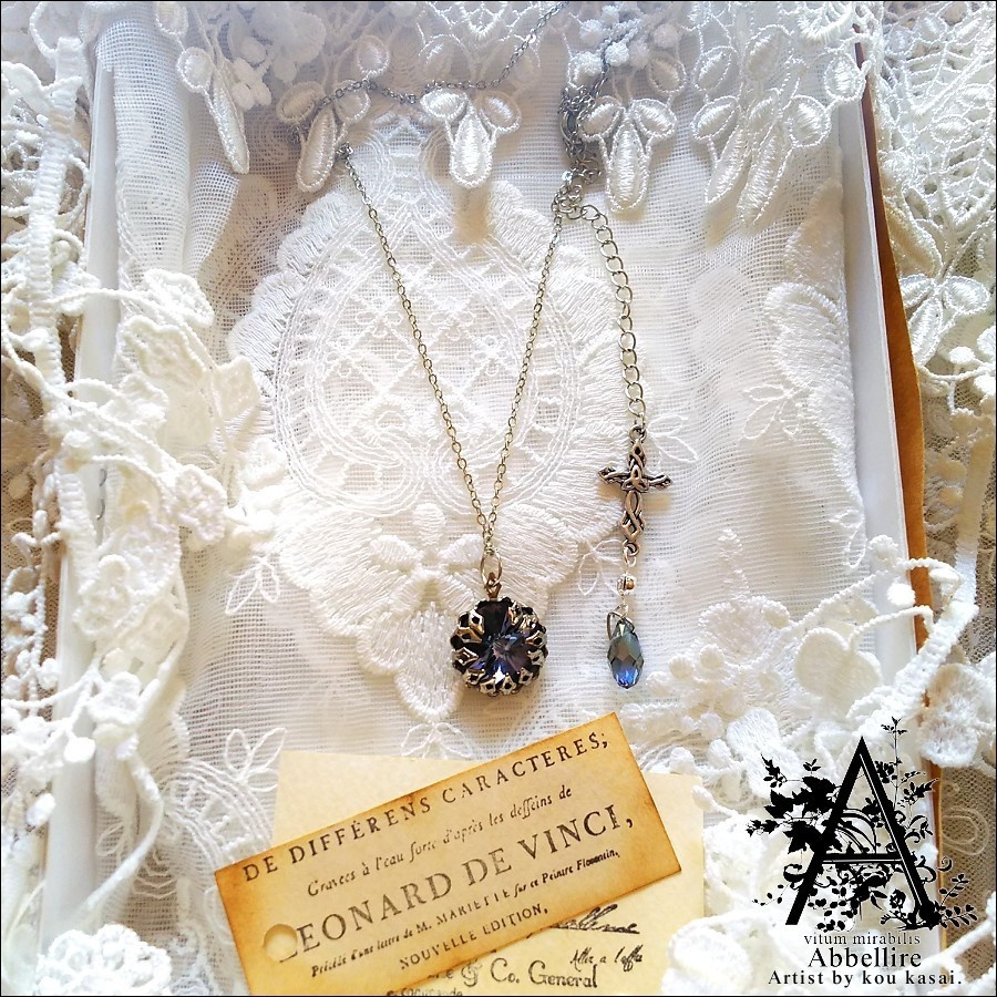 紫陽花の季節の贈り物(Aquamarine Antique Pink)-シルバー-