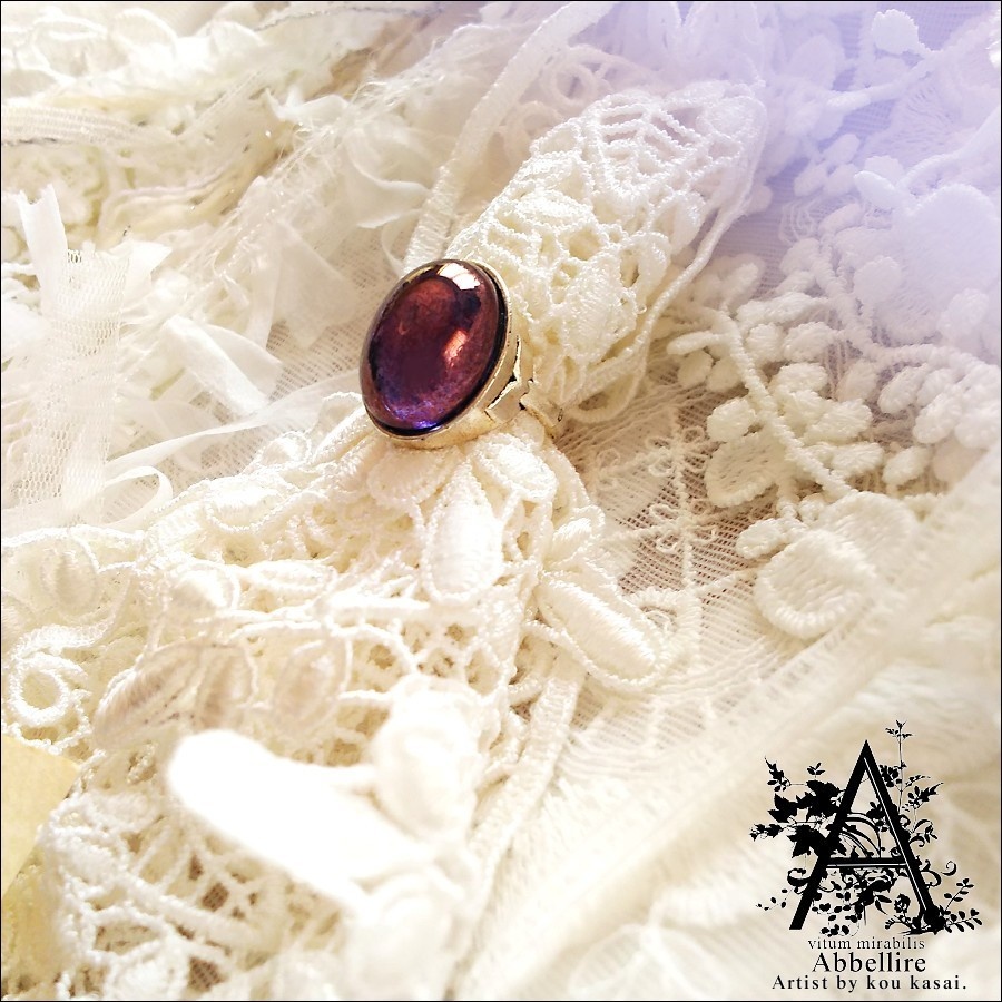 ラスターアメジストのリング(シルバー)-Vintage-