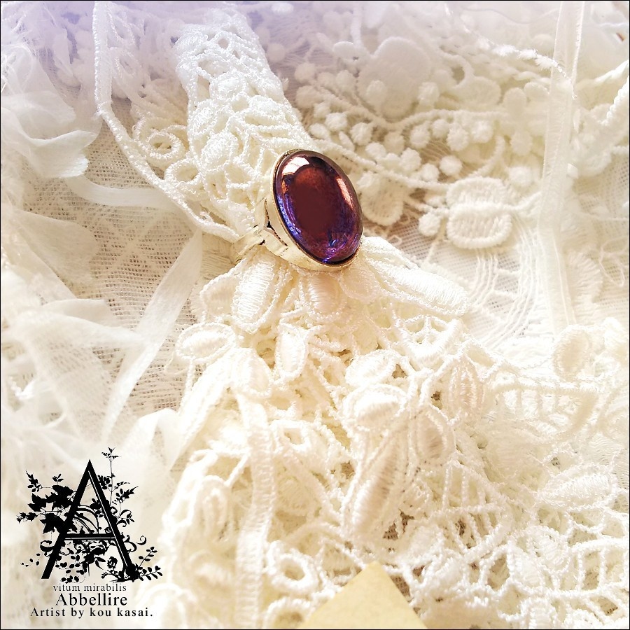 ラスターアメジストのリング(シルバー)-Vintage-