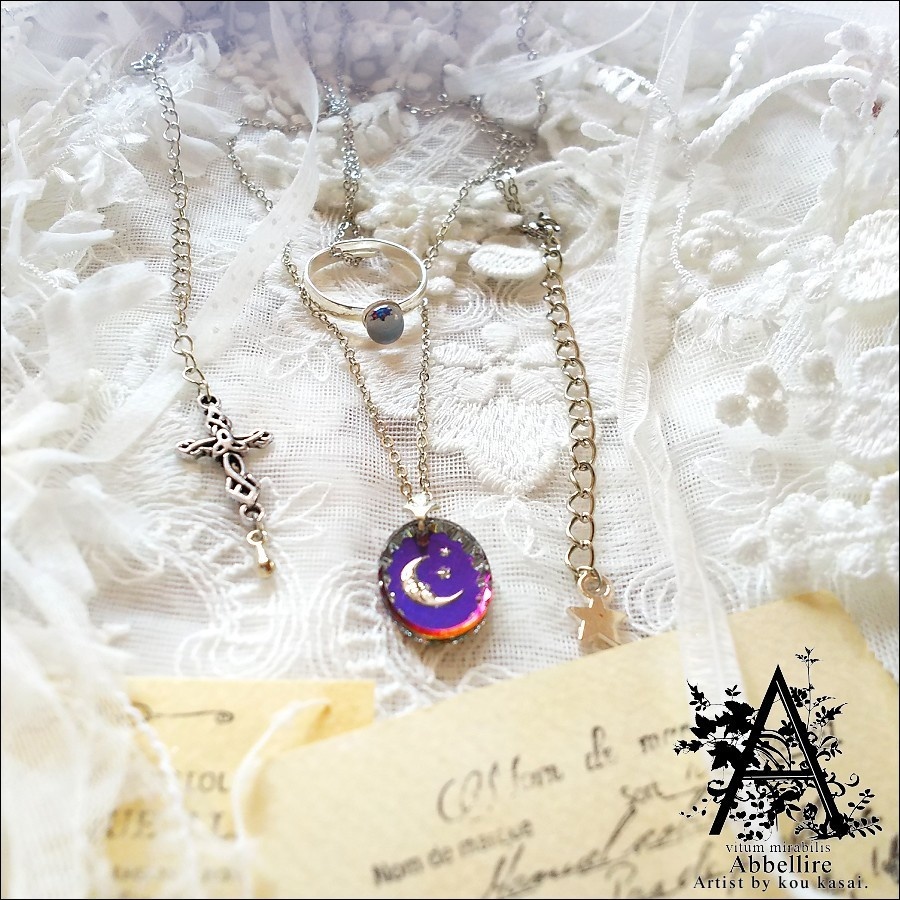 月のインタリオ-Midnight-(3点セット/Vintage)