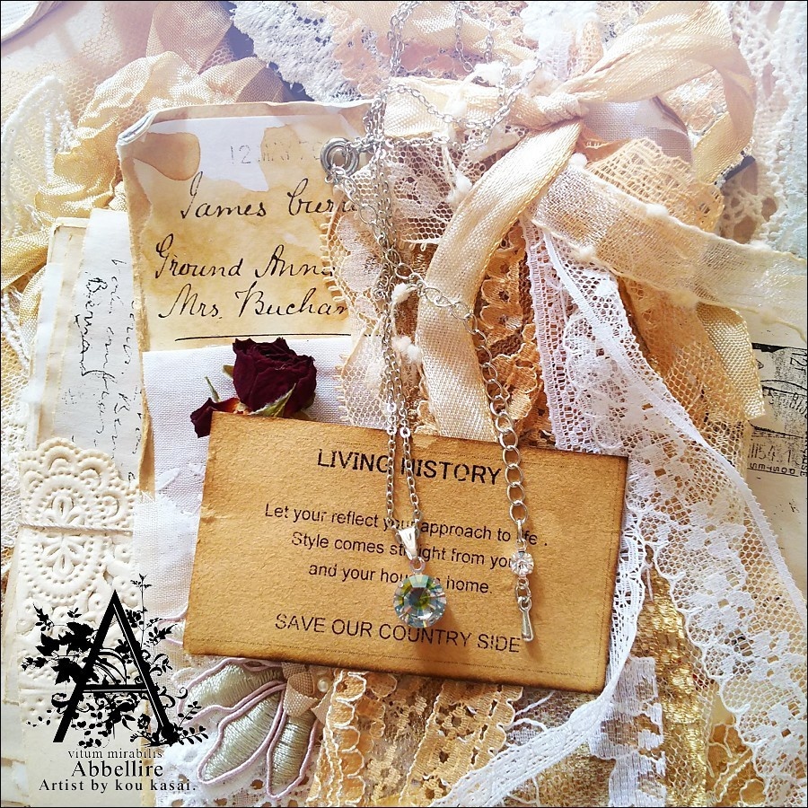 *Romance en Vertの一粒ネックレス-Vintage-*