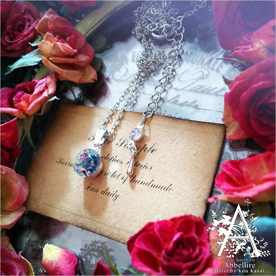 *Romance en Grisの一粒ネックレス-Vintage-*
