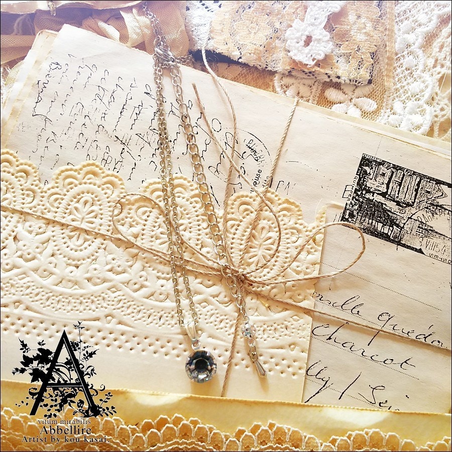 *Romance en Grisの一粒ネックレス-Vintage-*