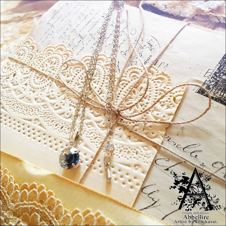 *Romance en Grisの一粒ネックレス-Vintage-*