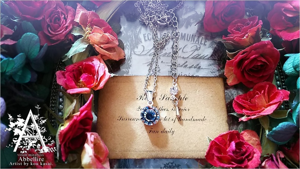 *Romance en Grisの一粒ネックレス-Vintage-*