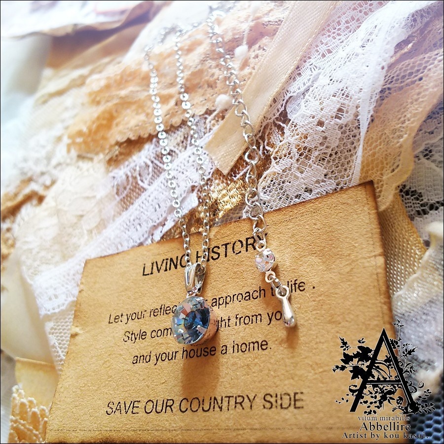 *Romance en Grisの一粒ネックレス-Vintage-*