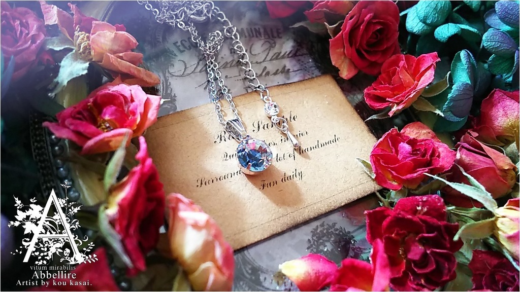 *Romance en Grisの一粒ネックレス-Vintage-*