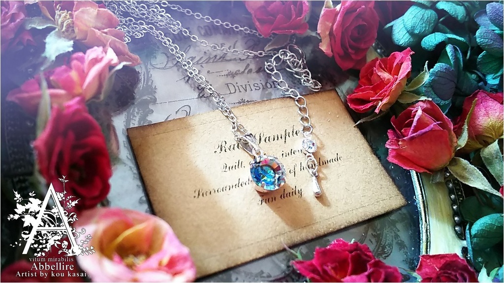 *Romance en Bleuの一粒ネックレス-Vintage-*