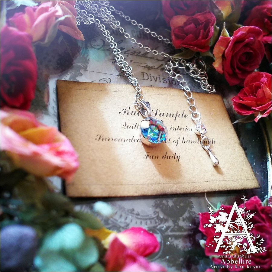 *Romance en Bleuの一粒ネックレス-Vintage-*