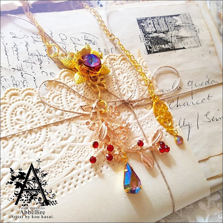 優雅な花枝ネックレス-Vintage-