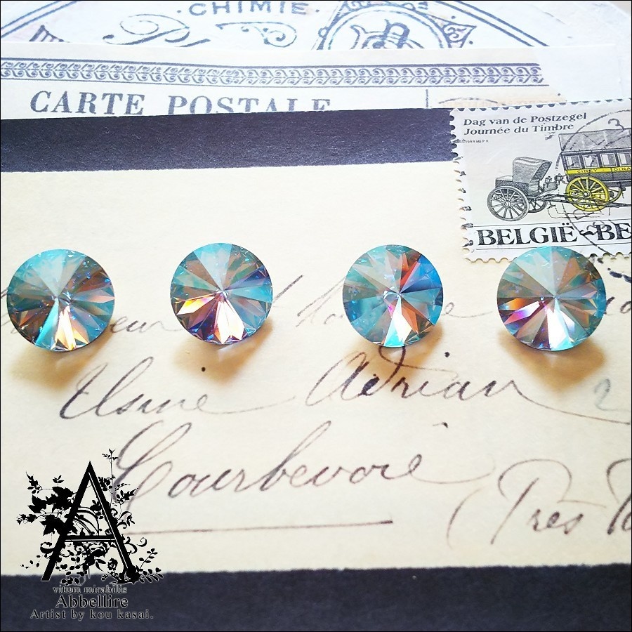 透明感溢れる虹色-LTサファイヤシマーリヴォリのネックレス-