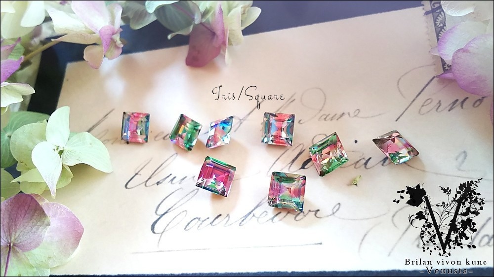 【再販】*アイリスのスクエア型リング-Vintage-*