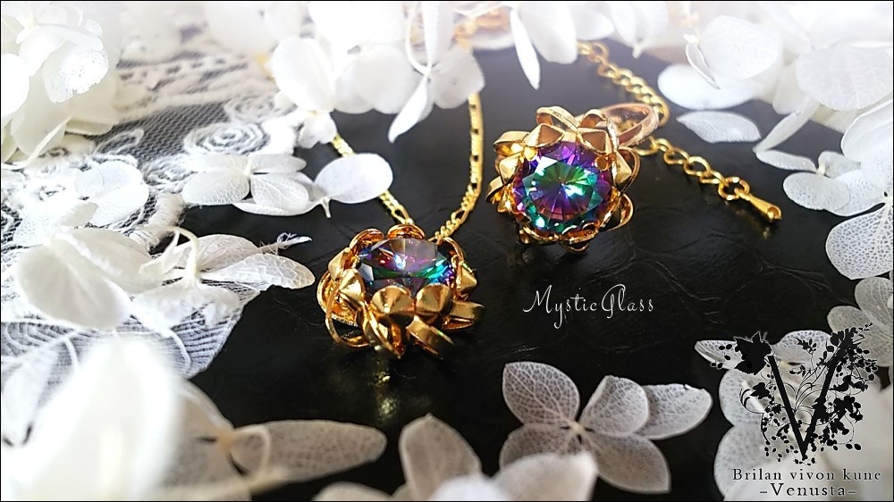 【再販】*金華のミスティックリング・ネックレス-Vintage-*